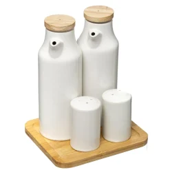 Set Huile et Vinaigre et Plat Ceramic