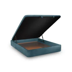 Sommier Coffre Bouclette Bleu