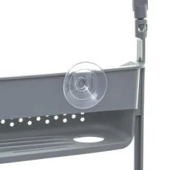 Support Douche Souple 2 Pièces Gris
