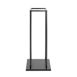 Support pour bois de cheminée noir en métal