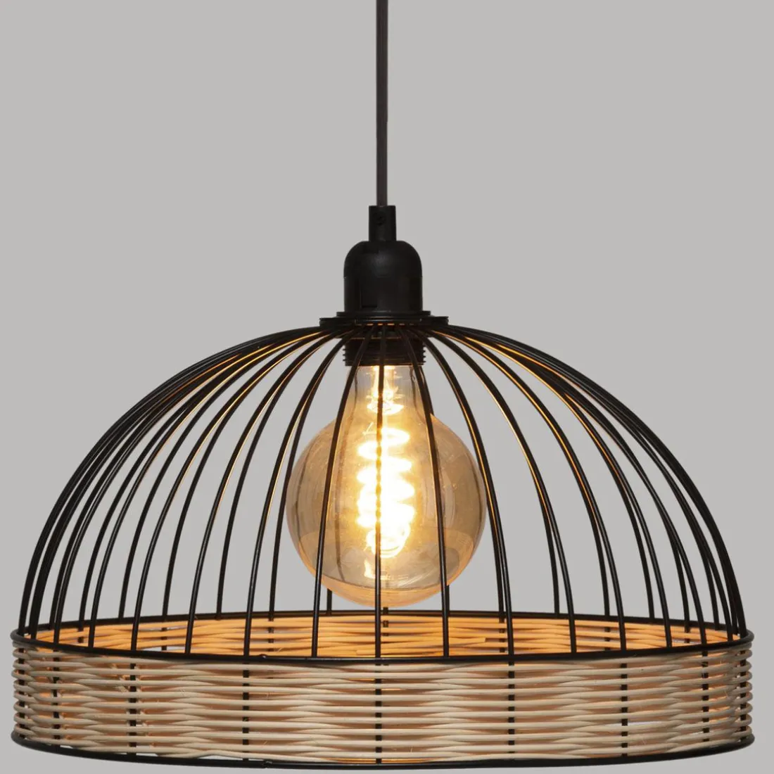 Suspension Métal Fil RTN Suwa Noir D 35