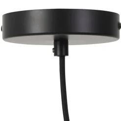 Suspension 'BENDITO' en rotin noir
