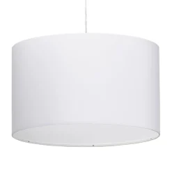 Suspension 'BUNGEE' ronde avec abat-jour blanc