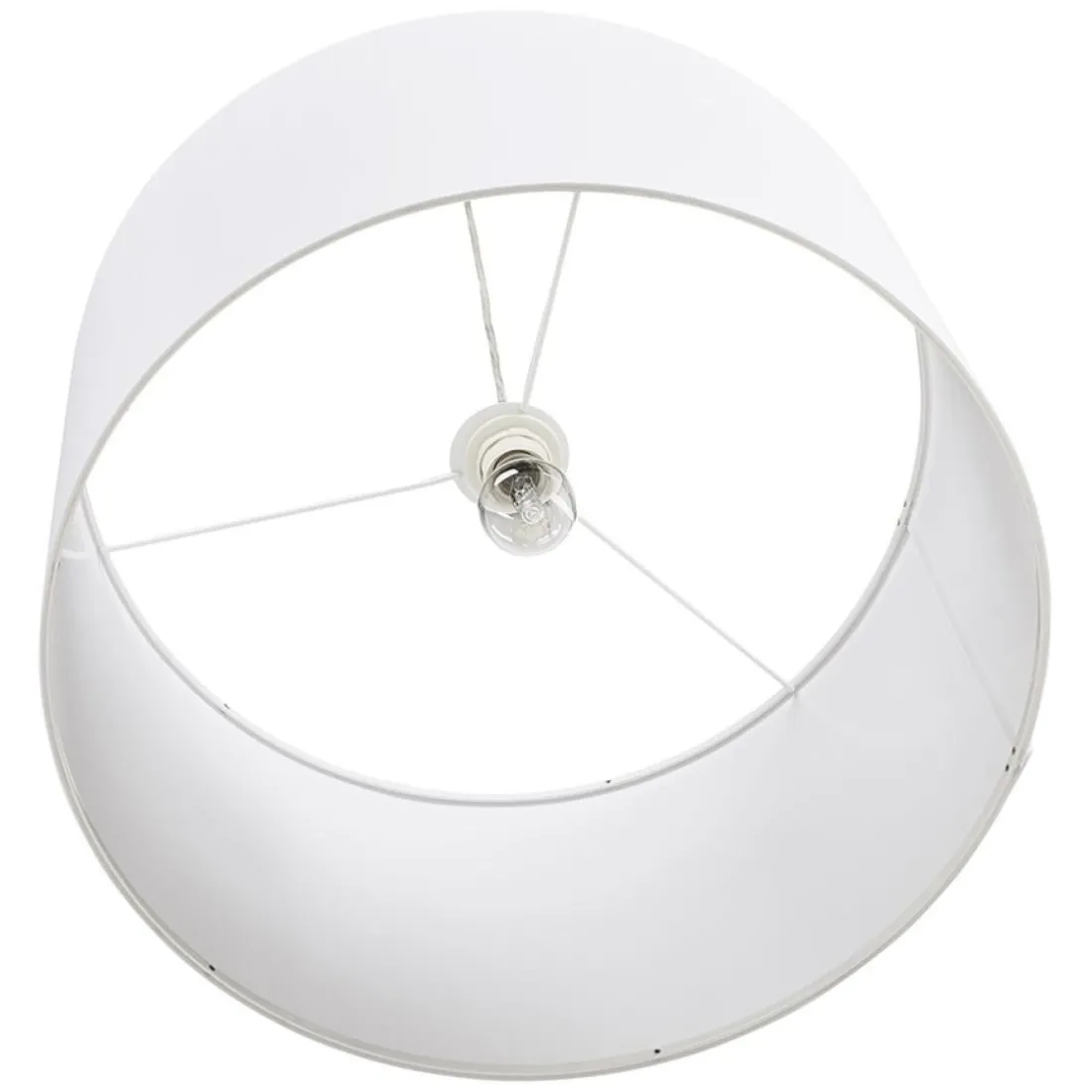 Suspension 'BUNGEE' ronde avec abat-jour blanc