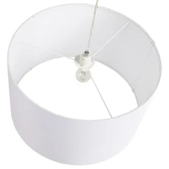 Suspension 'BUNGEE' ronde avec abat-jour blanc