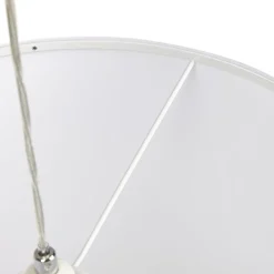 Suspension 'BUNGEE' ronde avec abat-jour blanc