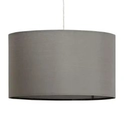 Suspension 'BUNGEE' ronde avec abat-jour gris