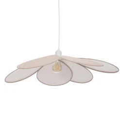 Suspension enfant, métal, rose, H64 cm