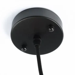 Suspension forme allongée en bois de teck recyclé SIXTINE