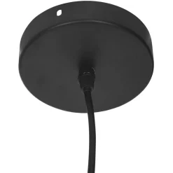 Suspension Métal / Bois Noir Zely