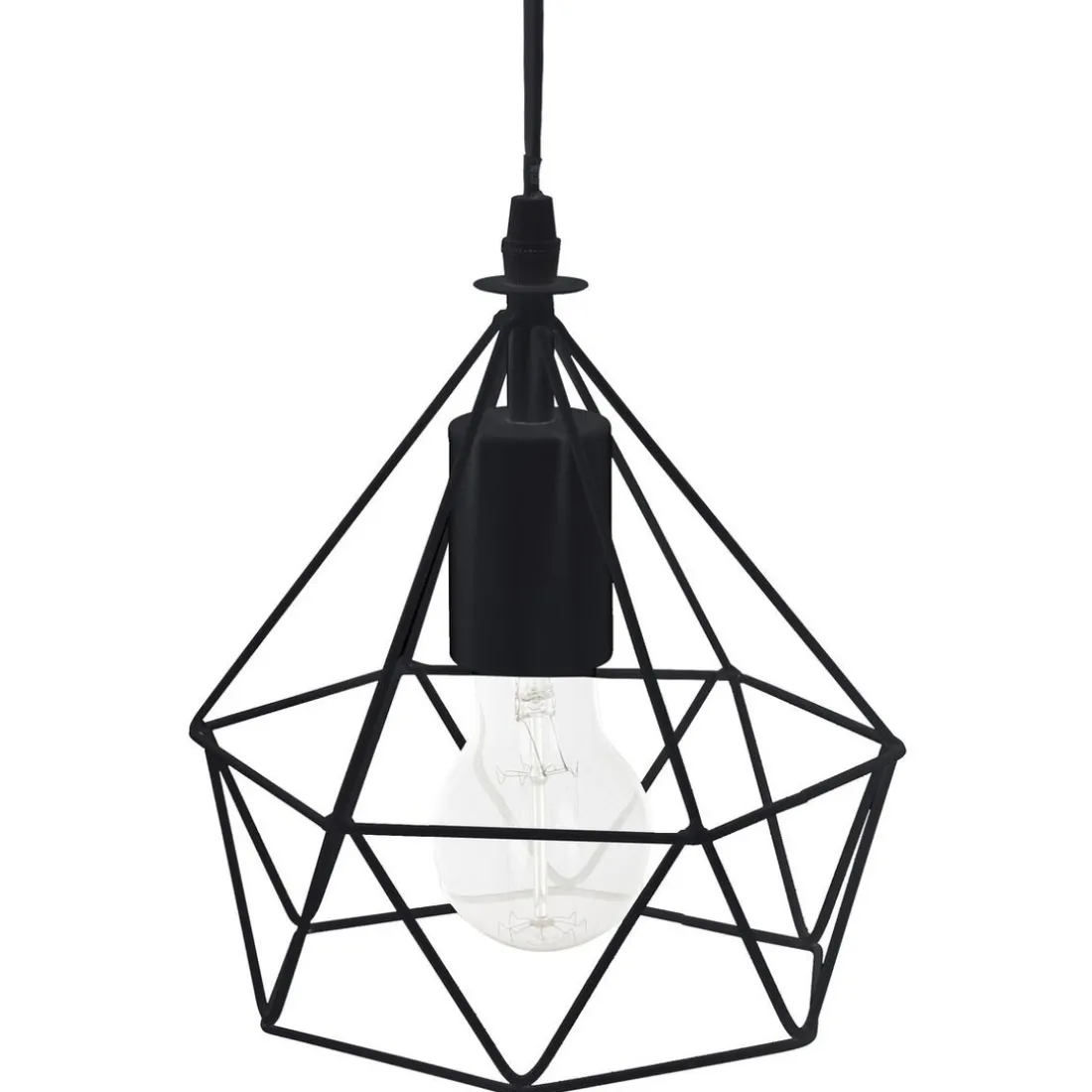 Suspension métal fil noir D19 H22