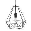 Suspension métal filaire noir