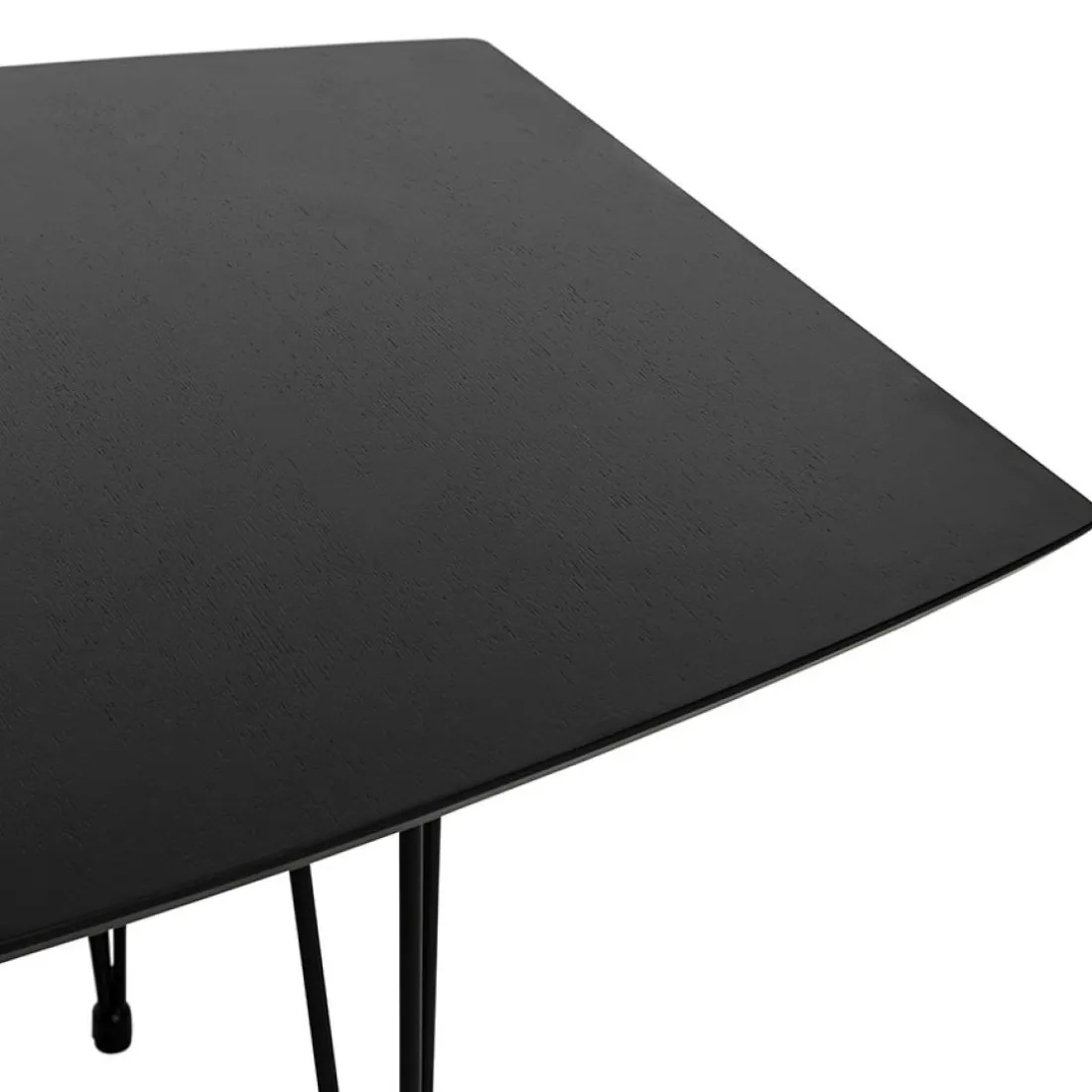 Table à dîner ou de réunion extensible 'MOTUS' noire