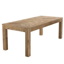Table À Manger ANDRIAN Bois Pin Recyclé 200 X 90 Cm
