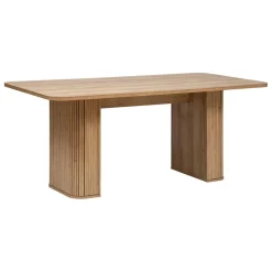 Table à manger en placage effet bois