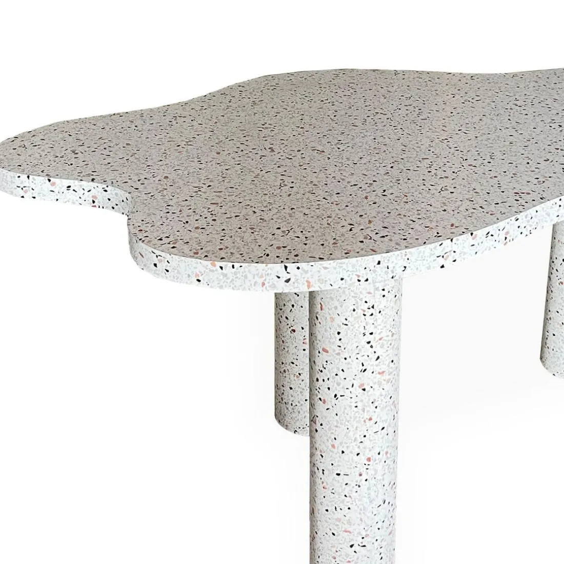 Table à manger forme nuage Lagoon Effet Terrazzo