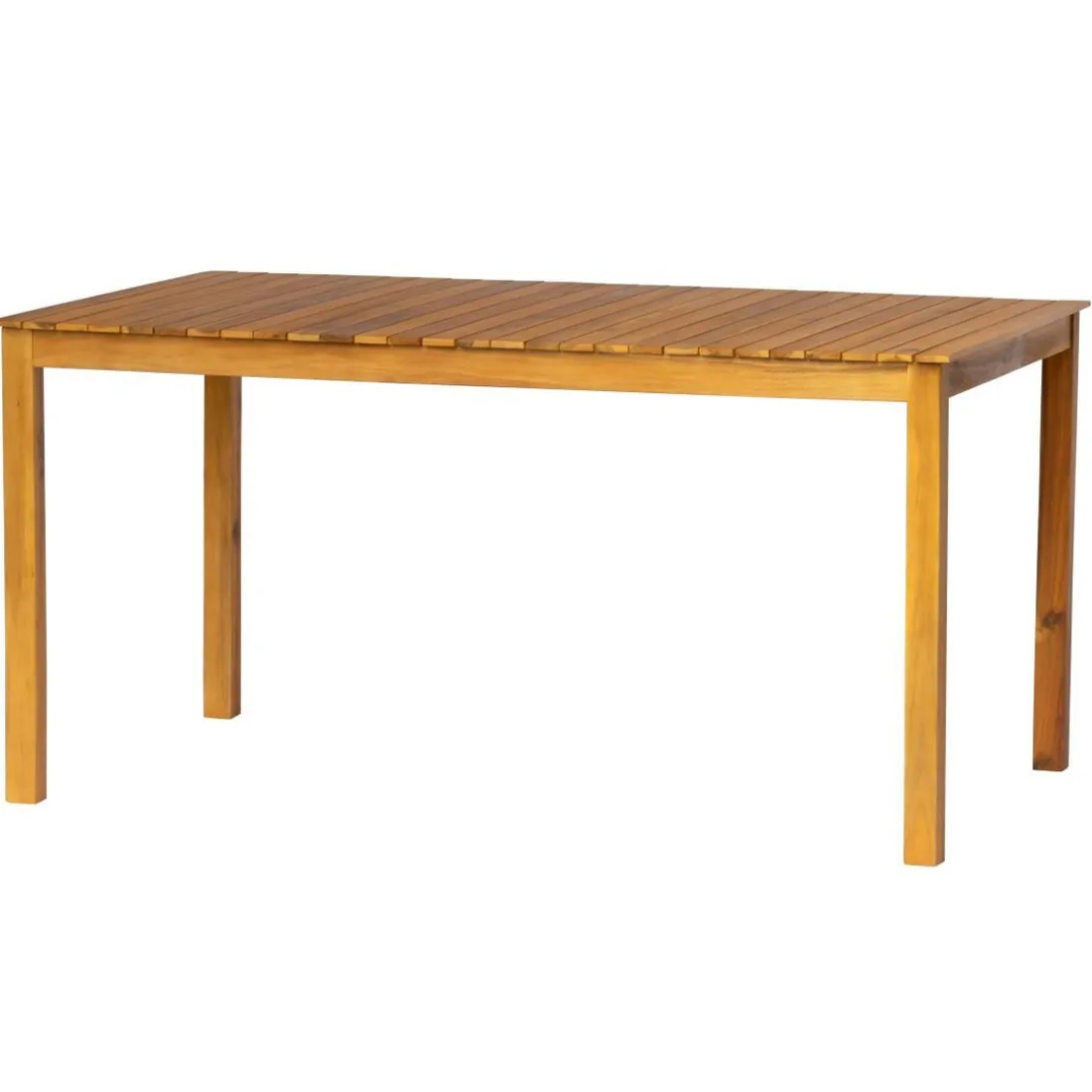 Table à manger intérieur extérieur 6 personnes en acacia Marron