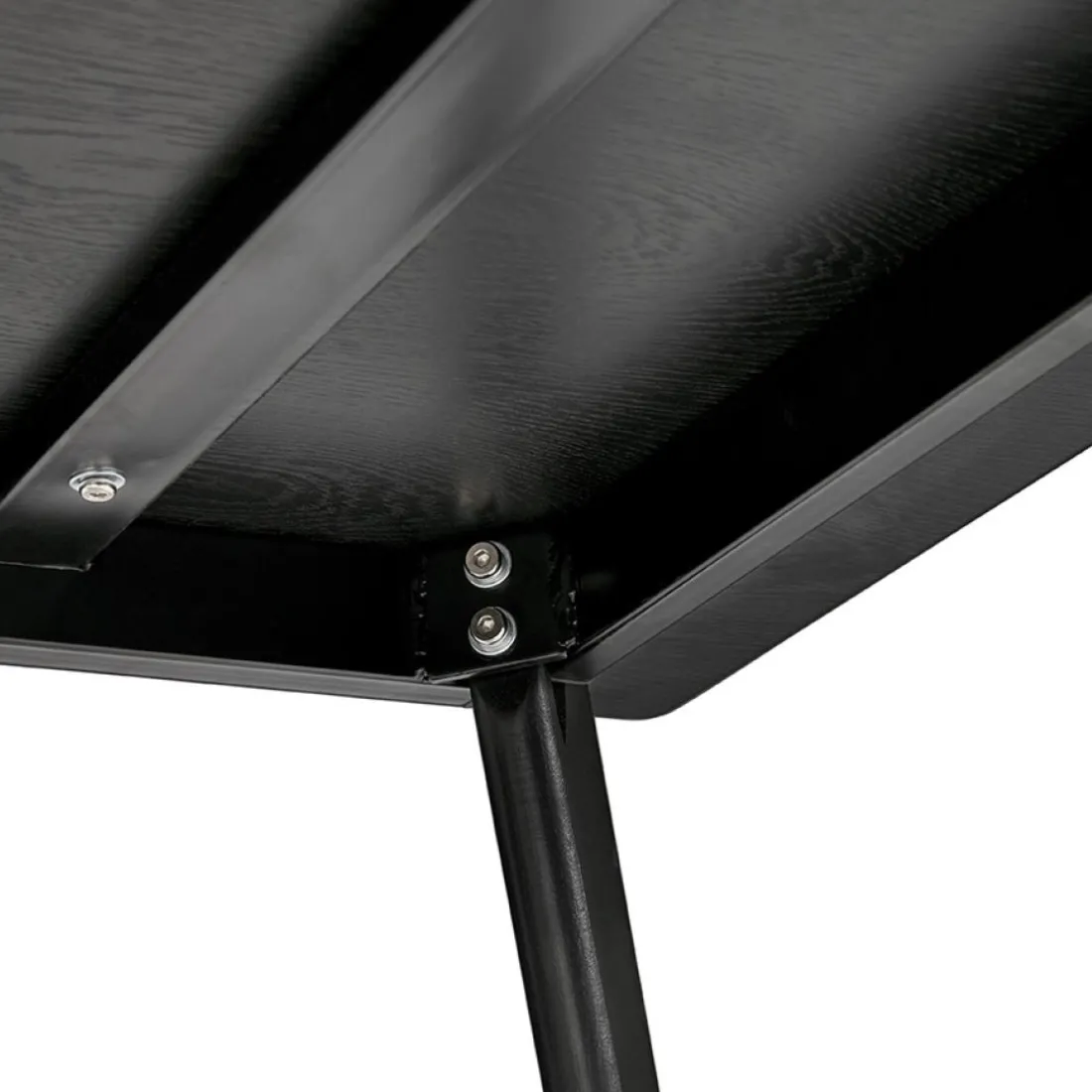 Table à manger ou bureau design 'BARISTA' en bois noir