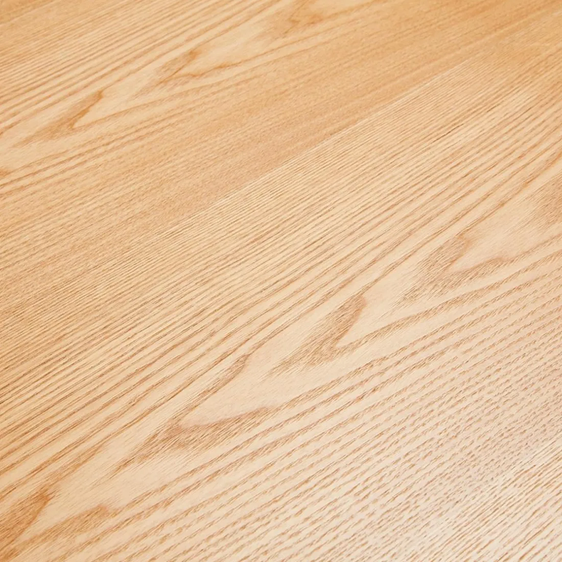 Table à manger 'WALABY' en bois finition naturelle avec pied central en métal