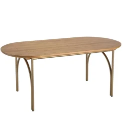 Table à manger YSEULT bois Peuplier 180x90cm