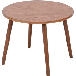Table Appoint Bout de Canape Meuble Bois Rond