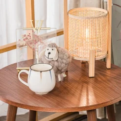 Table Appoint Bout de Canape Meuble Bois Rond