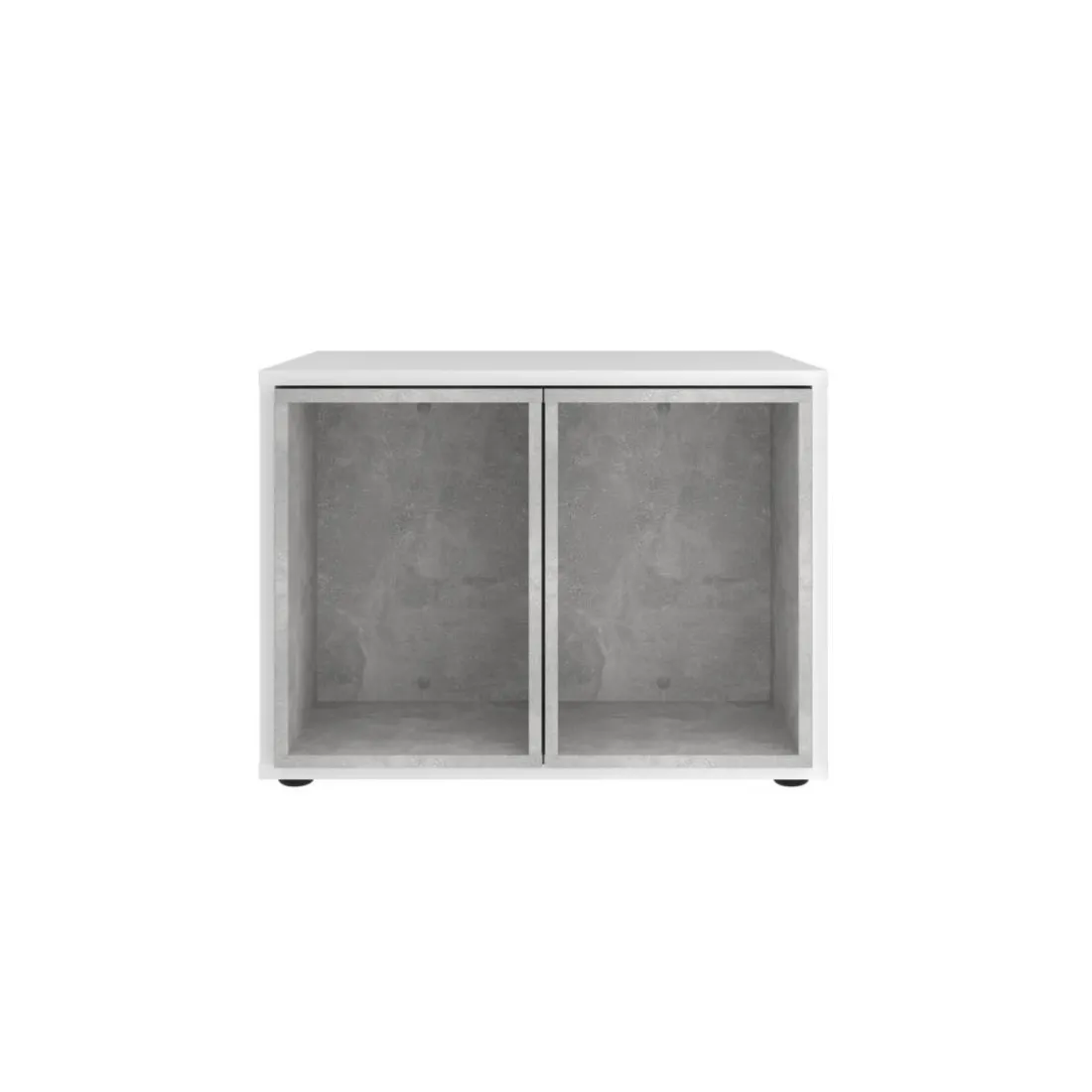 Table basse avec caissons amovibles JOKER 1 gris béton