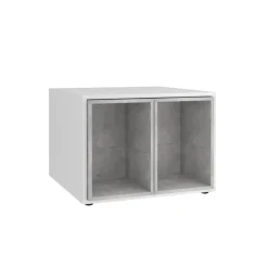 Table basse avec caissons amovibles JOKER 1 gris béton