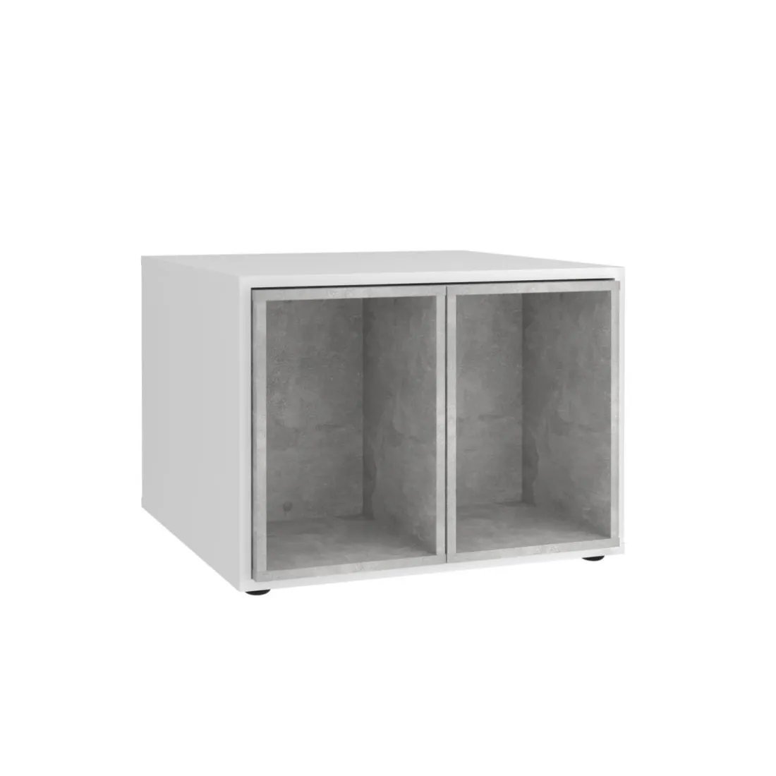 Table basse avec caissons amovibles JOKER 1 gris béton
