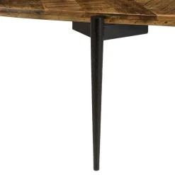 Table basse bords concaves en bois recyclé KIARA