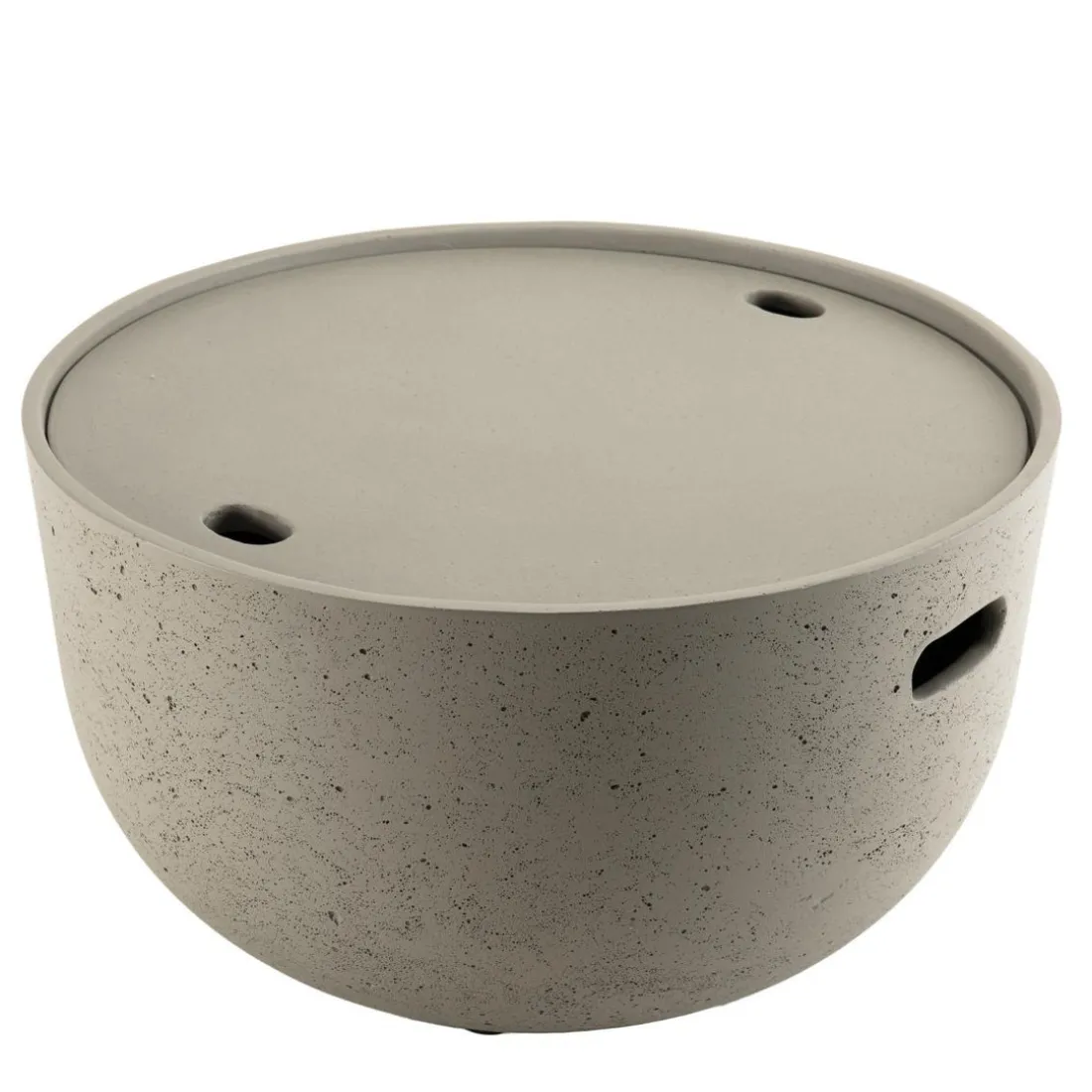 Table basse de jardin ronde 58x58 cm béton