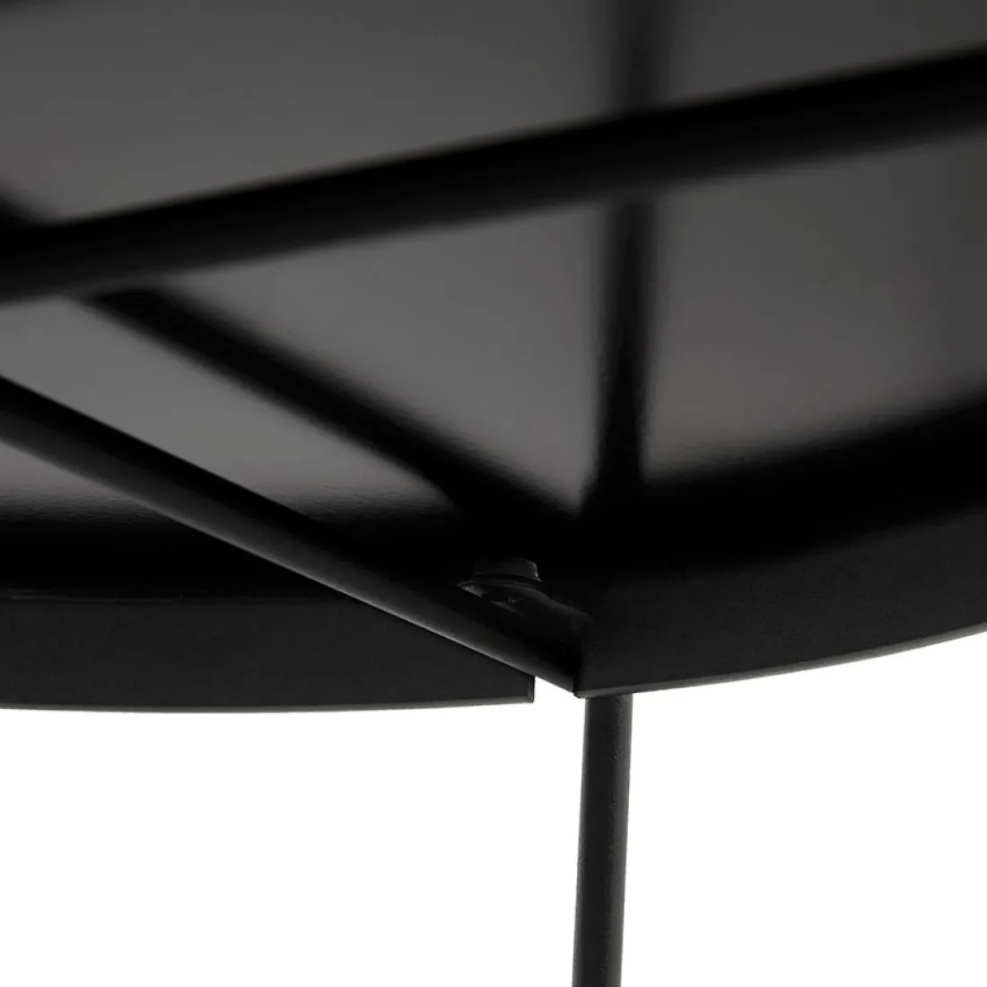 Table basse de salon 'KOLOS BIG' noire