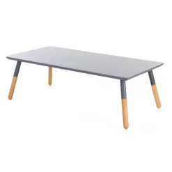 Table basse grise en bois