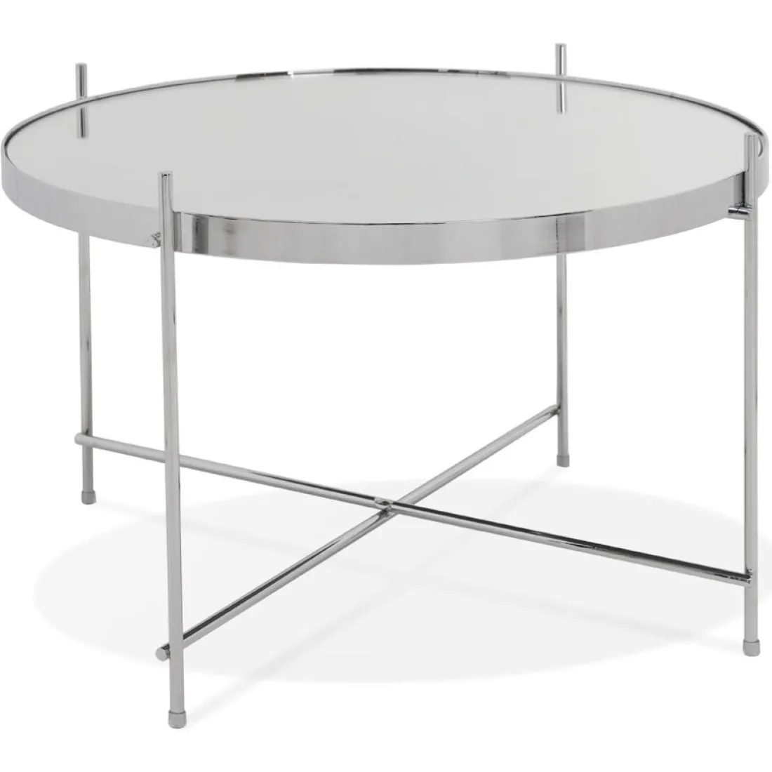 Table basse 'KOLOS MEDIUM' couleur chrome