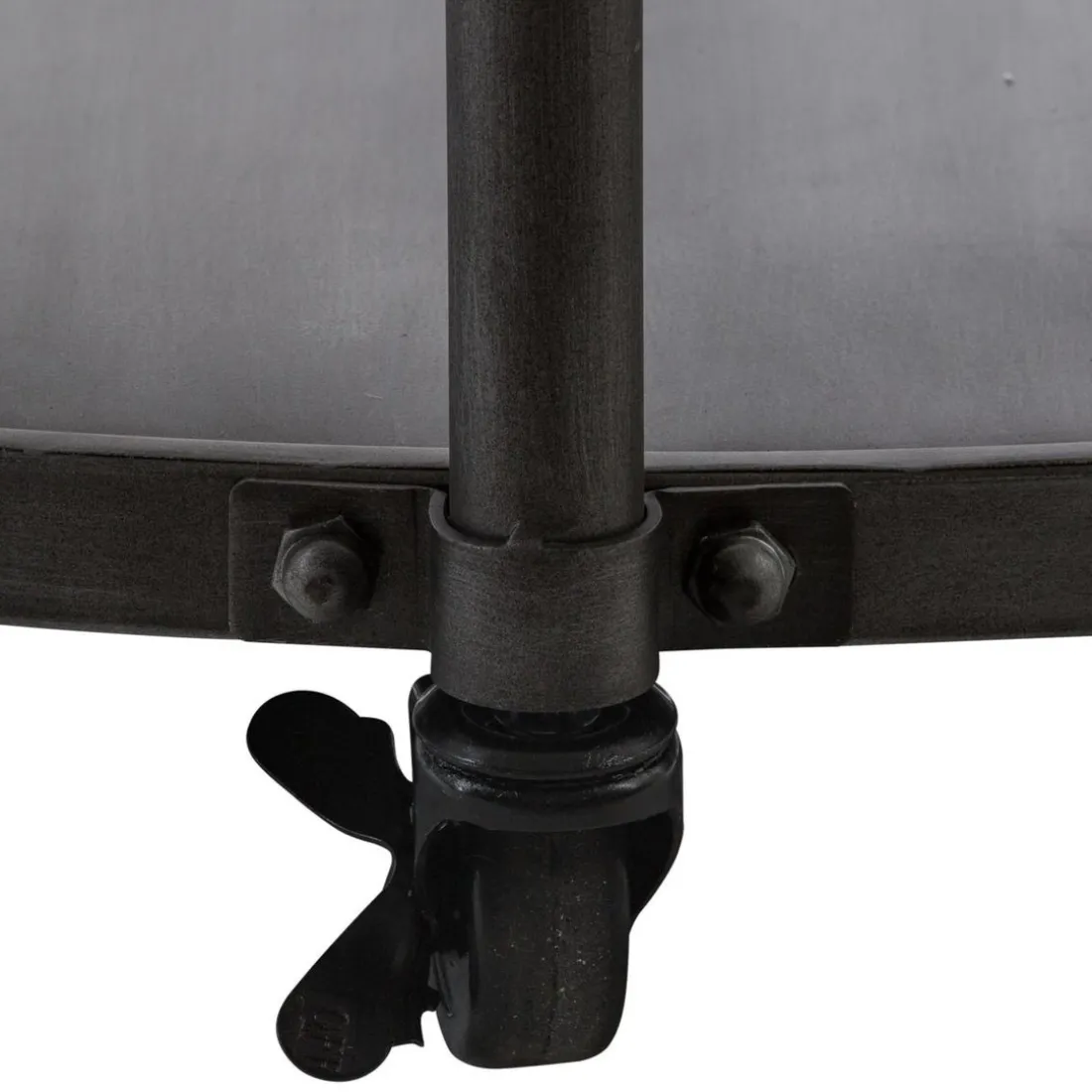 Table Basse Pendule Métal Chrono