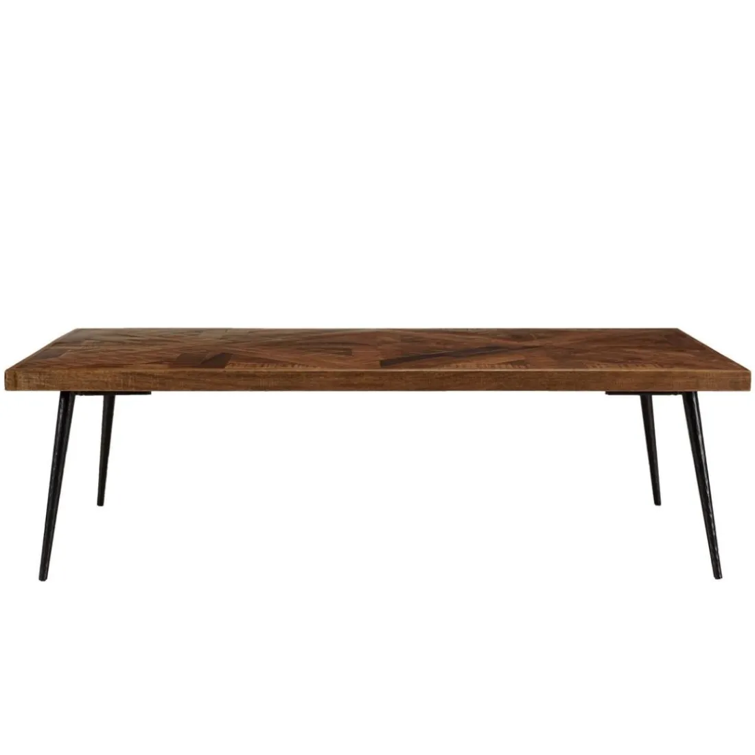 Table basse rectangulaire en bois pieds métal KIARA