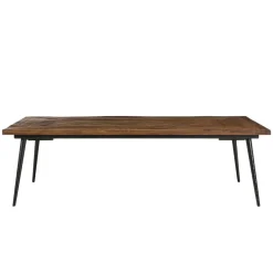 Table basse rectangulaire en bois recyclé formes géométriques KIARA