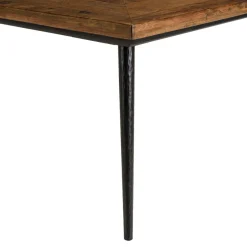 Table basse rectangulaire en bois recyclé formes géométriques KIARA