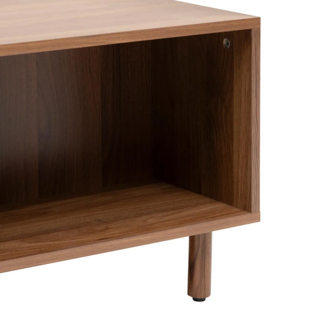 Table basse Slidy bois foncé