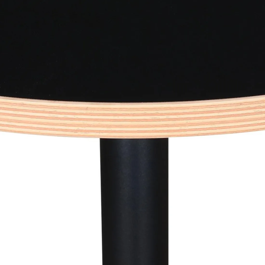 Table bistrot ronde 'YOGI' noire