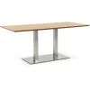 Table bureau design 'MAMBO' en bois finition naturelle