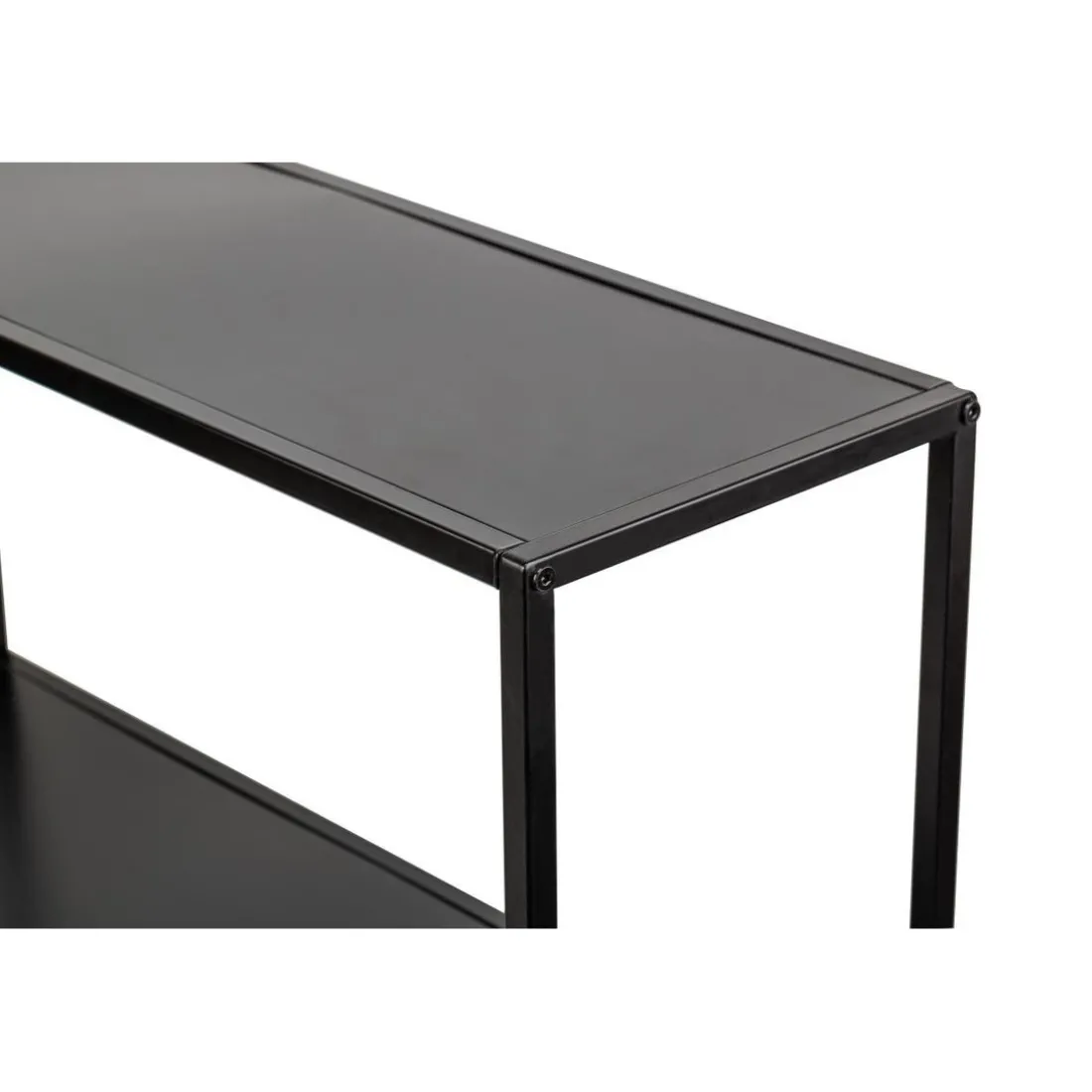 Table Console Design Industriel Moderne Noir