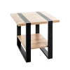 Table d'appoint avec plateaux décor chène