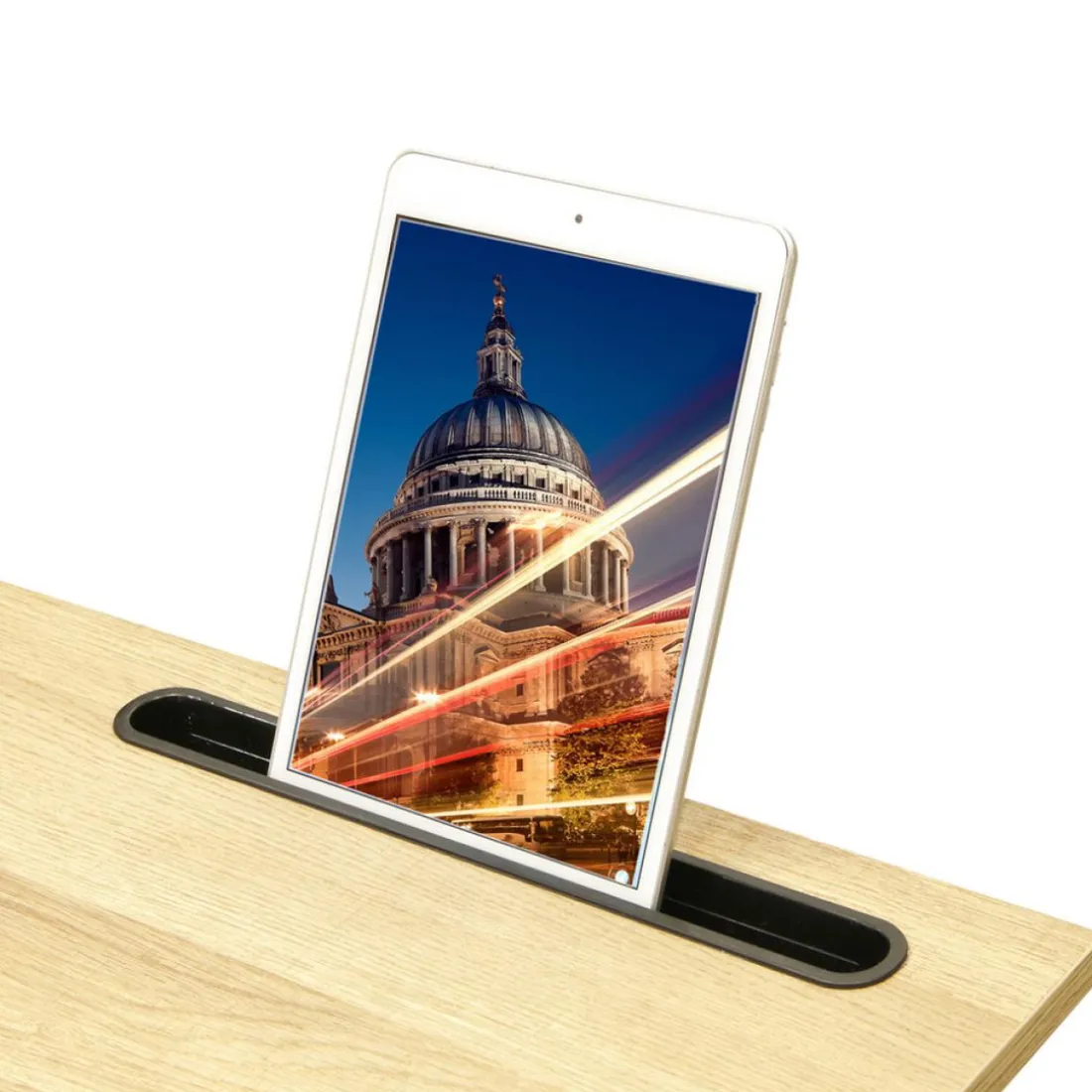 Table d'appoint avec Support tablette Bois et Métal