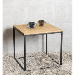 Table d'appoint carré plateau chène