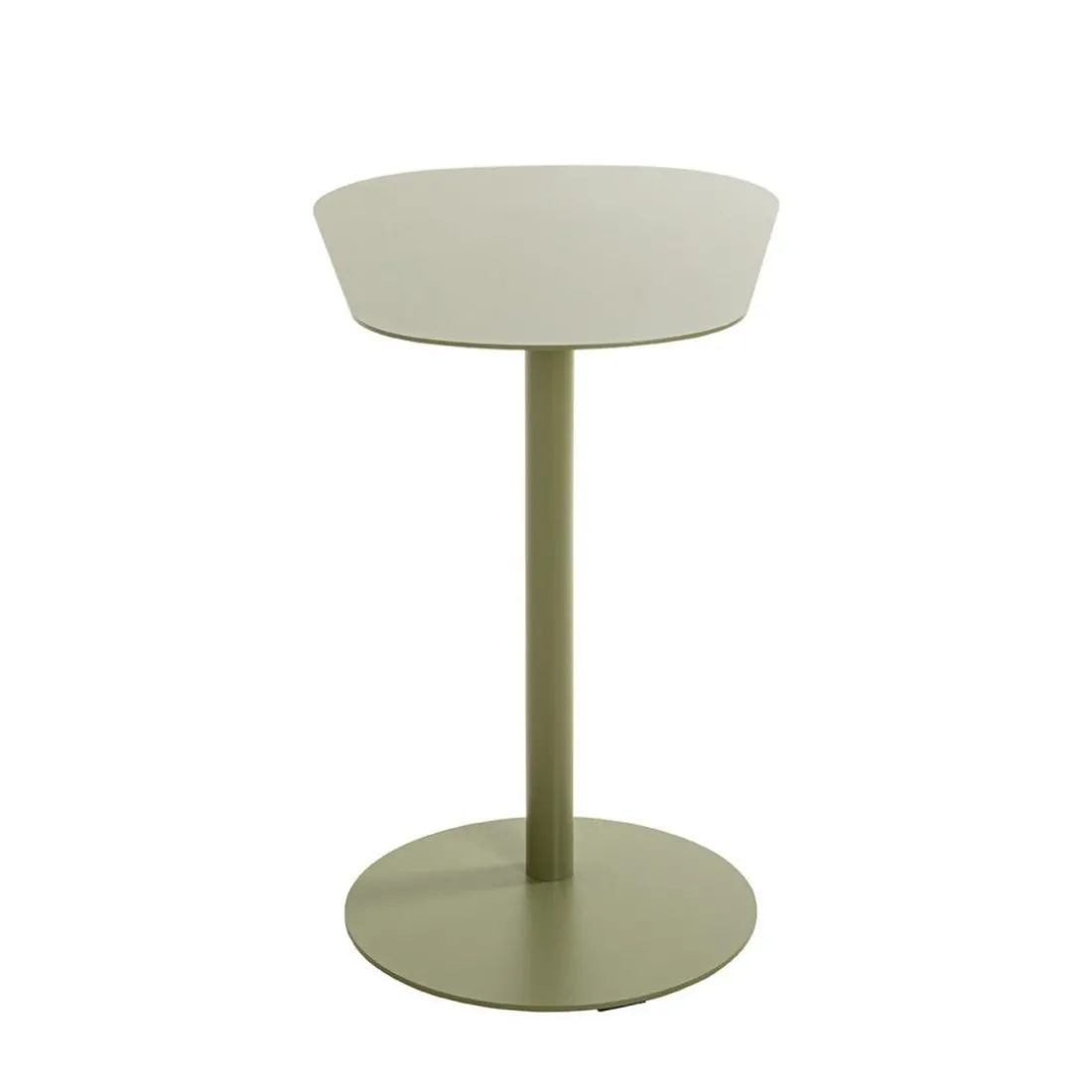 Table d'appoint design en métal vert