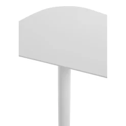 Table d'appoint design en métal blanc