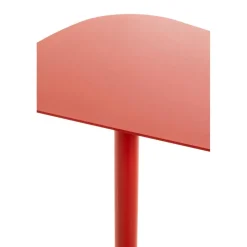 Table d'appoint design en métal rouge