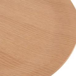Table d'appoint design 'TSUNAMI' blanc en bois et métal