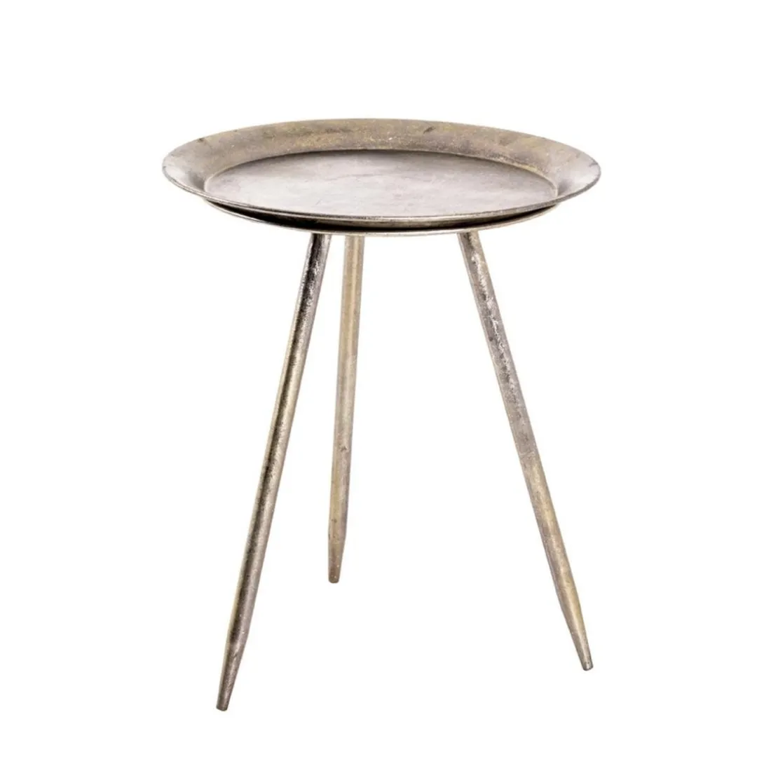 Table d'appoint en Métal laqué Bronze antique